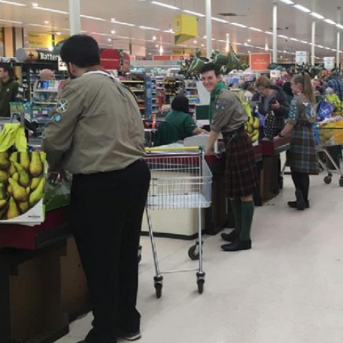 District Fundraising - Bagpacking!